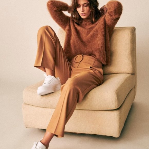 Sezane Pants - BRAND NEW Sézane Lorenzo Trousers (Camel)